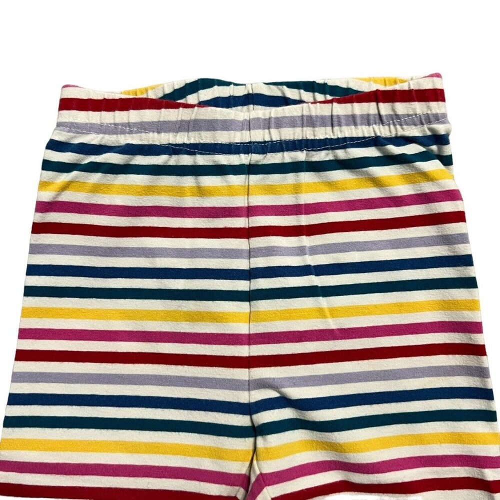 Hanna Andersson Sz 100 (4Y) Colorful Stripe Cropped Leggings - Picture 2 of 6